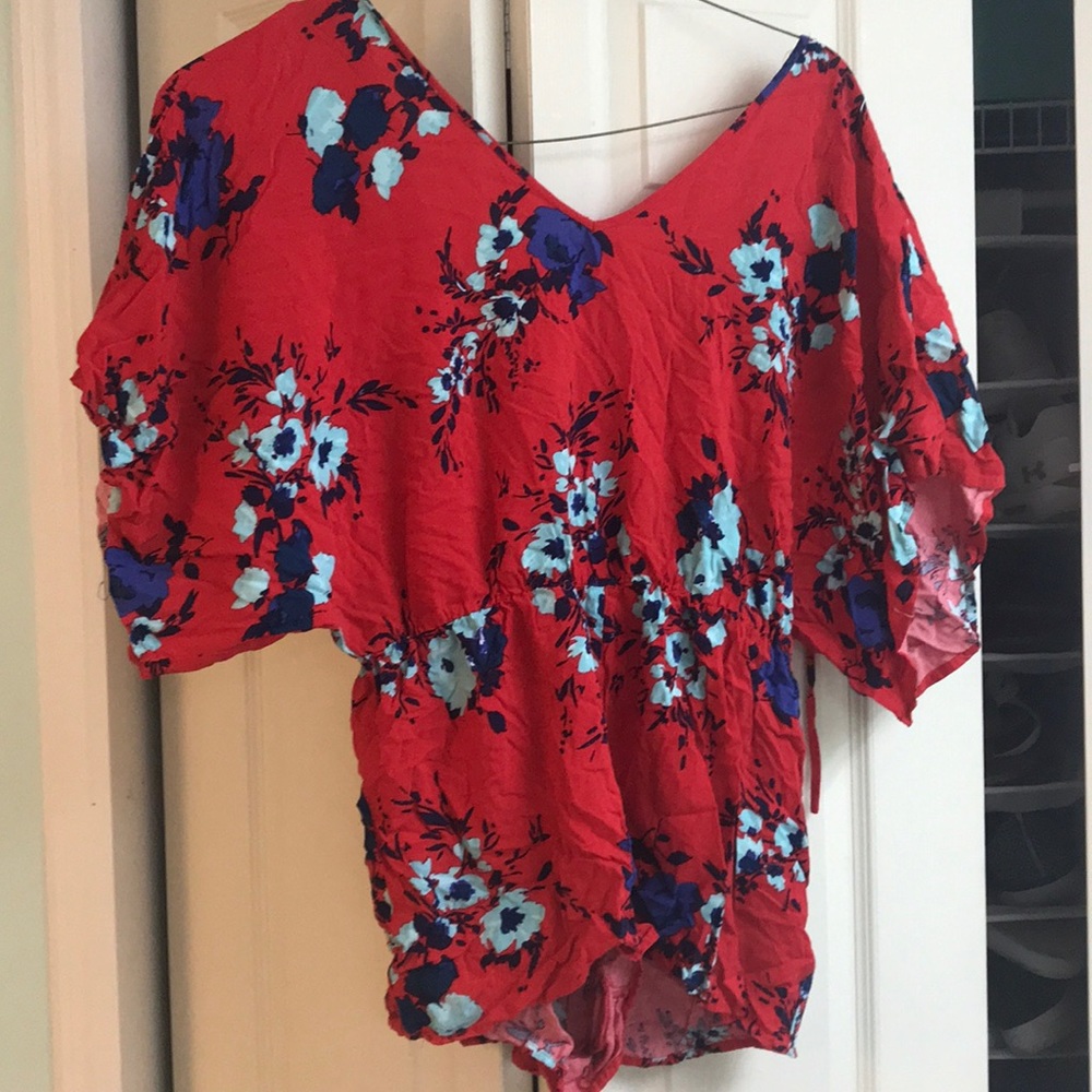 Flowered romper